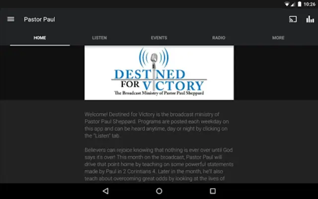 PastorPaul.net android App screenshot 2